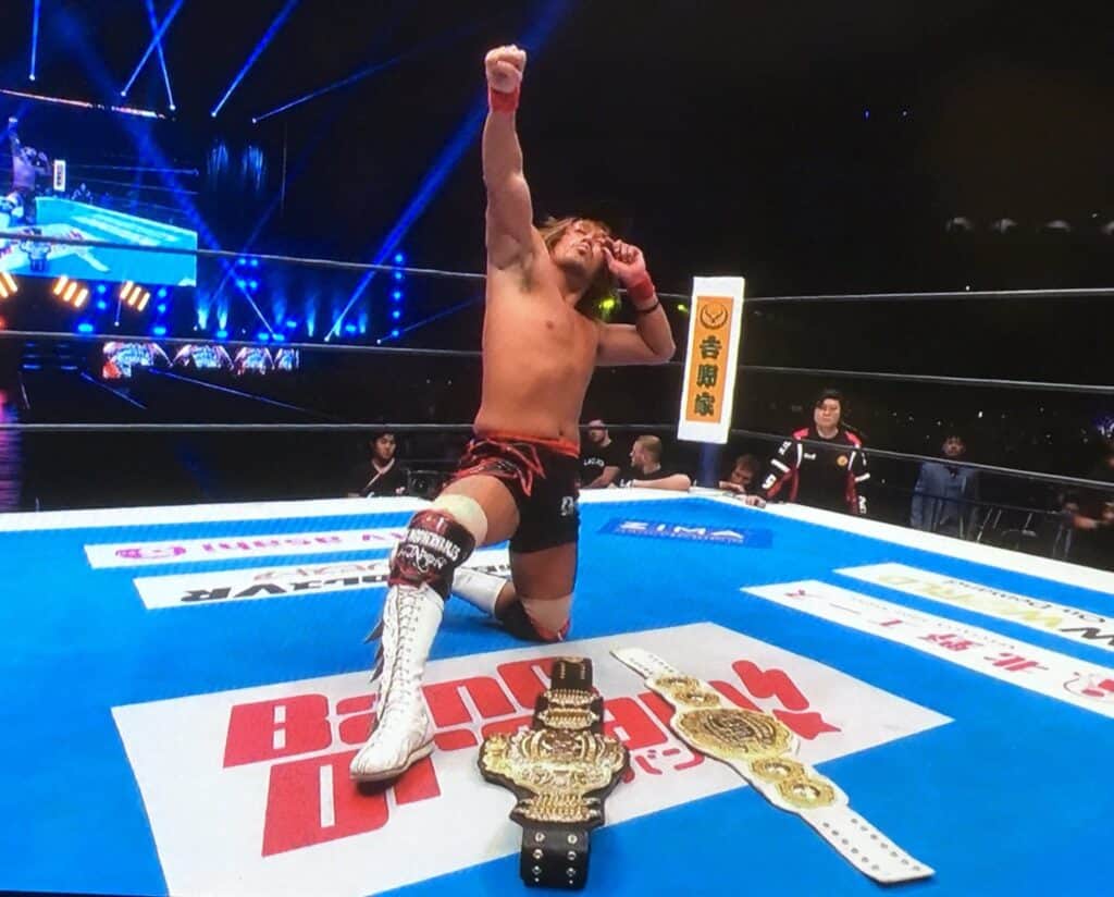 First ever New Japan double champion!